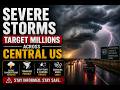 Severe storms target millions across Central US