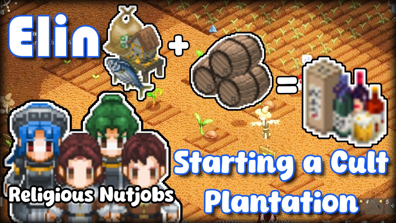 [Elin] Turning Vernis into a Wine Farm | Playing as a Vampire #6