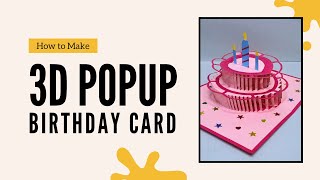 How to make birthday greeting card| 3D pop up birthday card | 3D pop up card tutorial | @Arton99