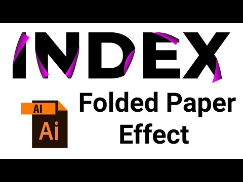 Folded Paper Effect in Adobe Illustrator | How to create Paper Effect in Adobe Illustrator