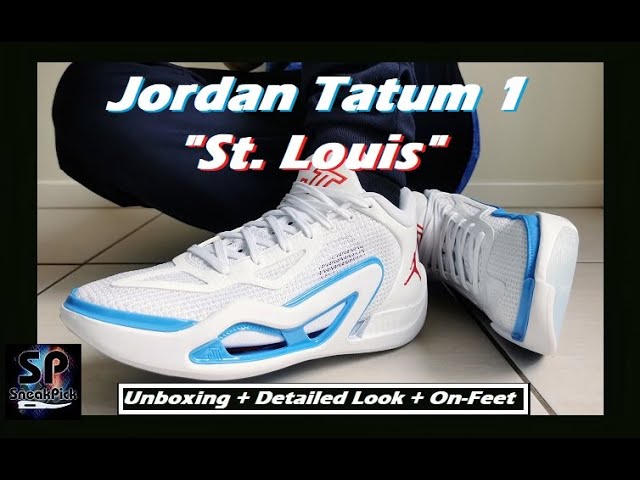 Nike Jordan Jayson Tatum 1 St. Louis White University Blue Red Gold Men &  GS Siz