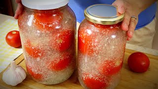 I have been canning tomatoes in jars like this for 10 years. Natural recipes without chemicals!
