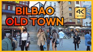 [4k] Experience the beauty of Bilbao's historic Old Town, Bilbao old quarter,Bilbao Tour Attractions