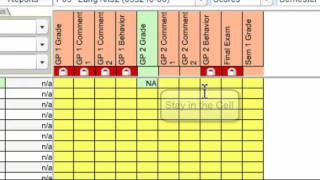 How to copy a score down a column in RDS