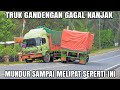 Sudah Mundur, Patah As, Gandengan Juga Susah Dilepas!! Pak Tua Sopir Truk Berjuang Keras.