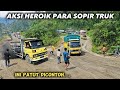 Salut Dengan Aksi Sopir - Truk Muatan Berat Mundur Akibat Gagal Nanjak || Batu Jomba