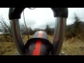 Cwmcarn Freeride with Downtube ziptie mount first try.