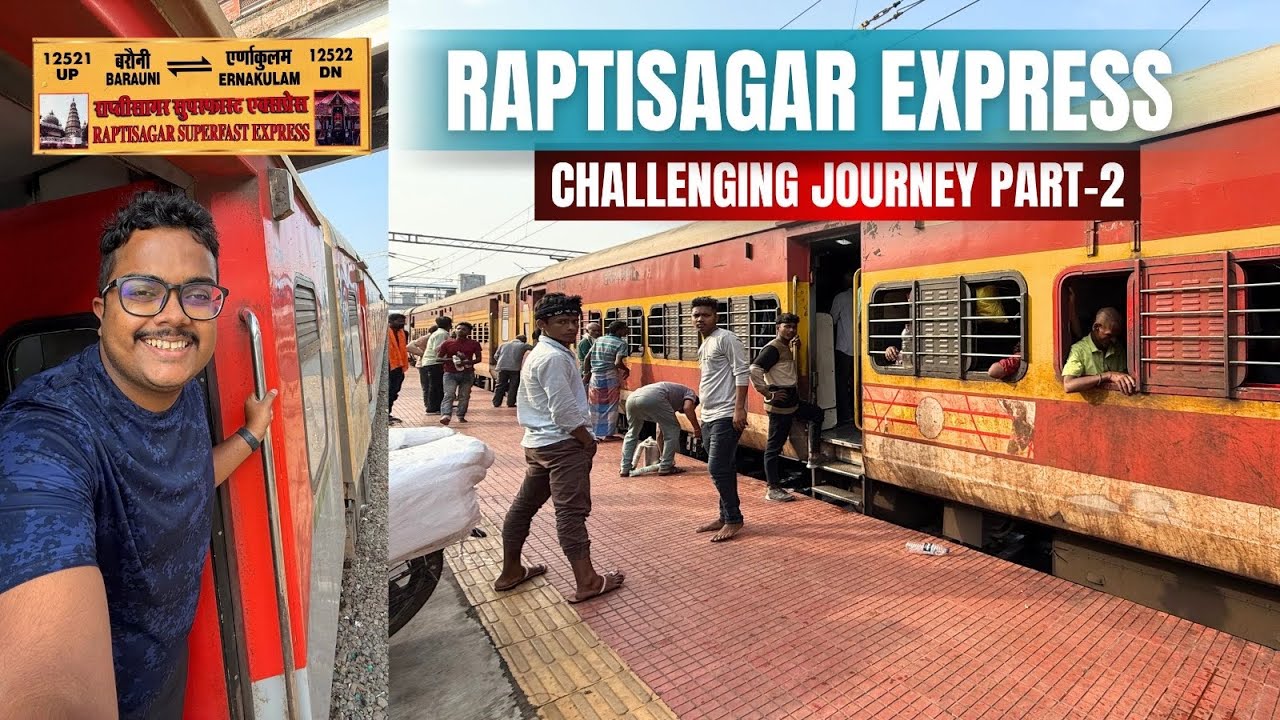 Raptisagar Express Part 2: Kanpur to Warangal | Train’s Poor Condition & Journey Scenes
