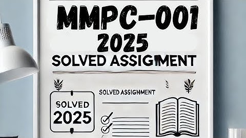MMPC-001 solved assignment 2025-26 | MMPC-001 assignment 2026