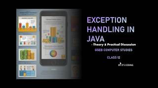 GSEB COMPUTER STUDIES CLASS 12 CHAPTER 10 English | Exceptions in Java | Theory+examples