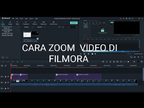 TUTORIAL CARA ZOOM VIDEO DI FILMORA 