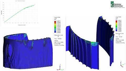 ATENA load test simulation of 3D printed structure