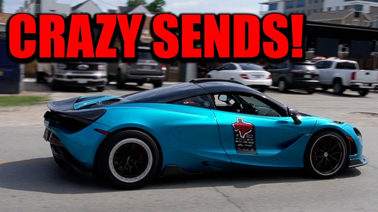 SUPERCARS SEND IT BIG TIME LEAVING EXOTIC ONLY CAR MEET!