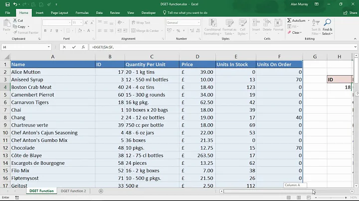 DGET Function - The Secret VLOOKUP Alternative for Multiple Conditions