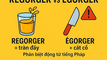 Học động từ tiếng Pháp _ Phân biệt hai động từ REGORGER ( tràn đầy ) và ÉGORGER ( cắt cổ )