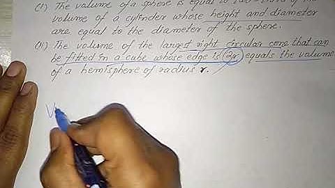 MENSURATION ICSE CLASS X 17.3 Q17(ii)