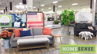 HOME SENSE FURNITURE SOFAS COUCHES ARMCHAIRS TABLES DECOR SHOP WITH ME SHOPPING STORE WALK THROUGH