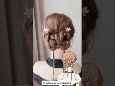 Super cute princess bow bun tutorial 🎀 #hairstyle #viralshorts - youtube