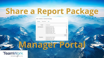 TeamWork 5 Manager Tutorial: How to Send Your Report Packages