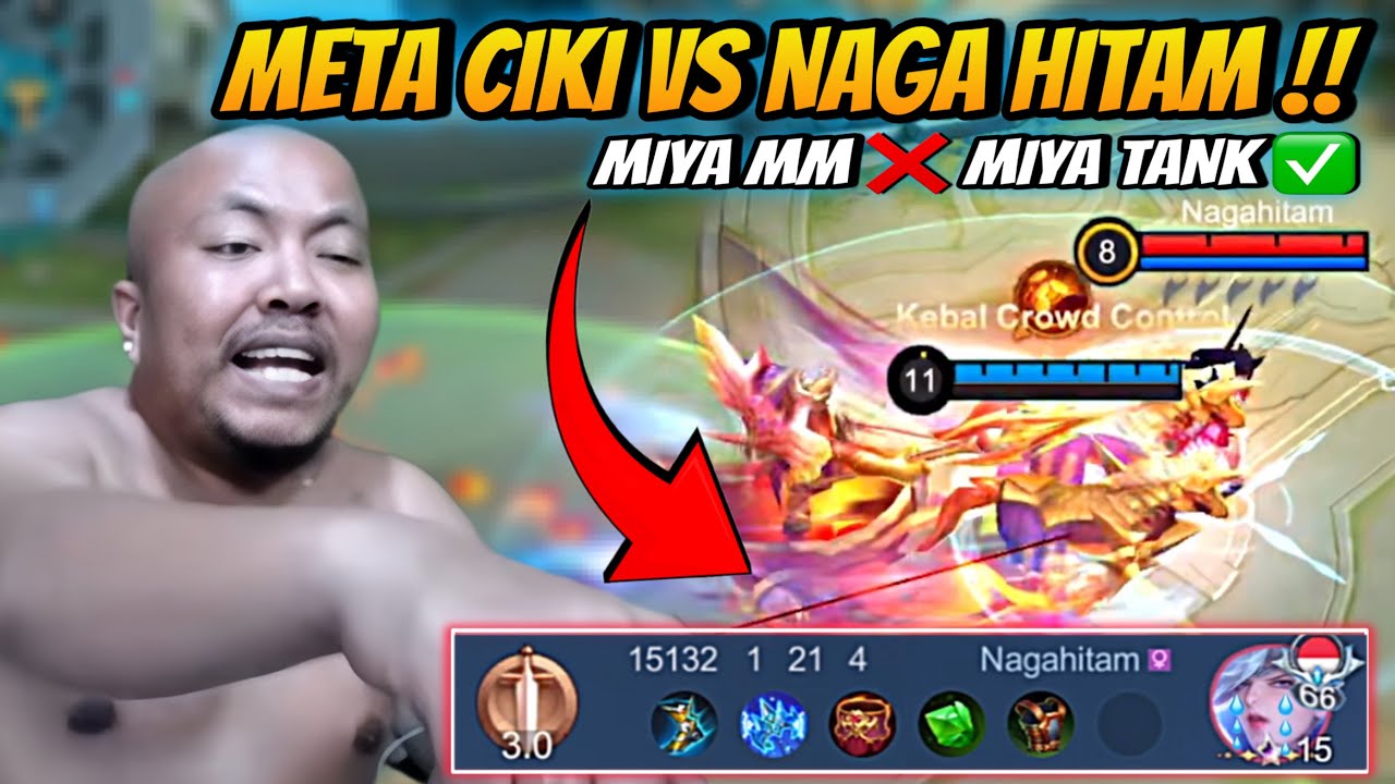 Meta Ciki Vs Naga Hitam Lagi !! Lock Miya Tank Sampe Ke Base 😂😂😂