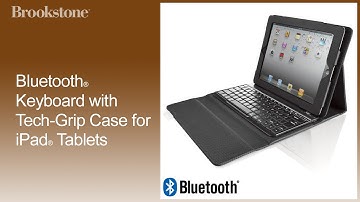 Bluetooth® Keyboard with Tech-Grip Case for iPad® Tablets Hot Keys How to Video