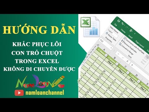 Sửa lỗi con trỏ chuột không di chuyển trong bảng tính Excel | namloan ✔️ Mới Nhất