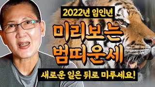 🌟2022년 미리보는 임인년🌟범띠운세 호랑이띠운세!새로운 일은 뒤로 미루세요!김포 보광사(보광tv)