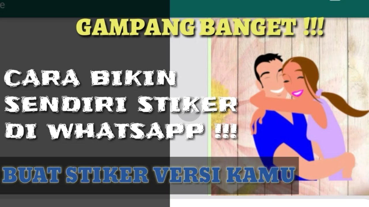 Cara membuat stiker  di whatsapp  YouTube