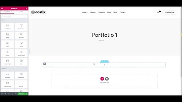 How to create Portfolio by Elementor of Costix Theme