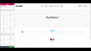 How To Create Portfolio By Elementor Of Costix Theme