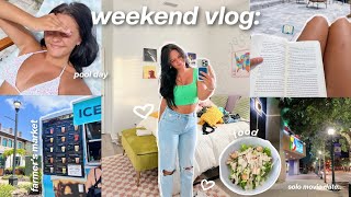 a busy weekend in my life VLOG | productive, movie date, farmer's market, \& more