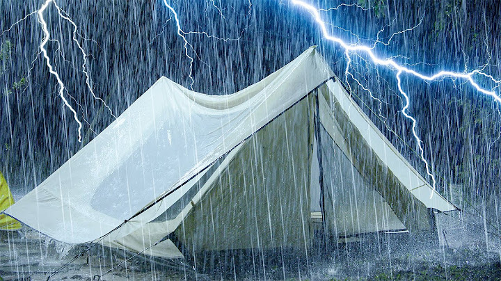 99% Instantly Deep Sleep with Thunderstorm Sounds | Natural Heavy Rain on Tent & Powerful  Thunder