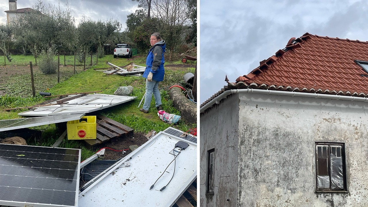 Aftermath of Storm Kristin on our Home in Rural Portugal