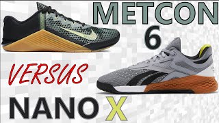 Nike Metcon 6 Versus Reebok Nano X CrossFit Training Shoe Review - YouTube