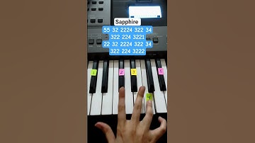 Thumbnail of Sapphire - Ed Sheeran, Arijit Singh piano tutorial #piano #pianotutorial #edsheeran #arijitsingh