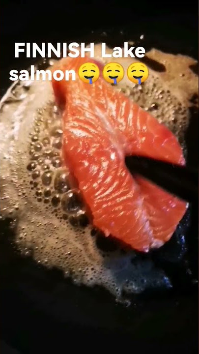 ASMR|NATURAL SOUND EFFECTS OF COOKING FRESH SALMON🤤#shorts#viral#asmr#food