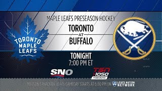 Maple Leafs Game Preview: Toronto at Buffalo - September 22, 2018