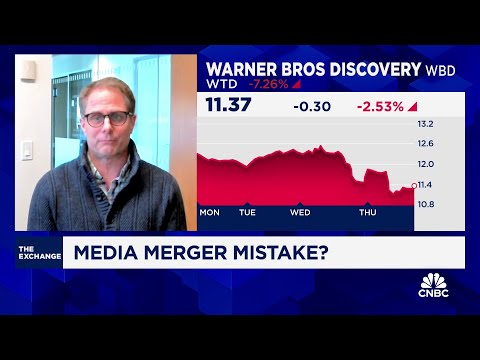Warner bros. -paramount deal would be a mistake for wbd: td cowen's doug creutz