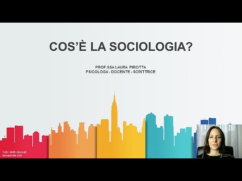 Video: Differenza Tra Sociologia E Scienze Sociali