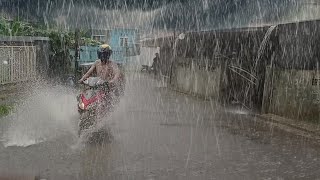 the beauty of heavy rain in my village in Indonesia, fall asleep faster with the sound of heavy rain by village rain vlog 8,688 views 1 month ago 3 hours, 18 minutes