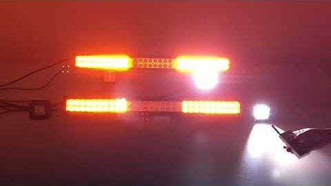 8 buttons separate wireless remote controller work on two 31.5” light bars and 4 pack led pods