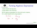 Forming algebraic expressions  corbettmaths