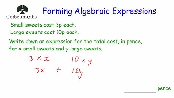 Forming Algebraic Expressions - Corbettmaths