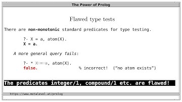 Type tests in Prolog