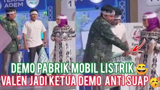 FULL KOCAK AKSI VALEN \u0026 MILA SKETSA EDISI DEMO PABRIK MOBIL LISTRIK, DISUAP GAK MEMPAN🤣