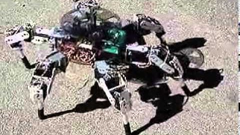 Hexapod spider robot six 3DOF legs with 18 servos based on arduino board