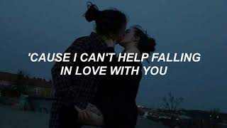 can't help falling in love//twenty one pilots cover lyrics