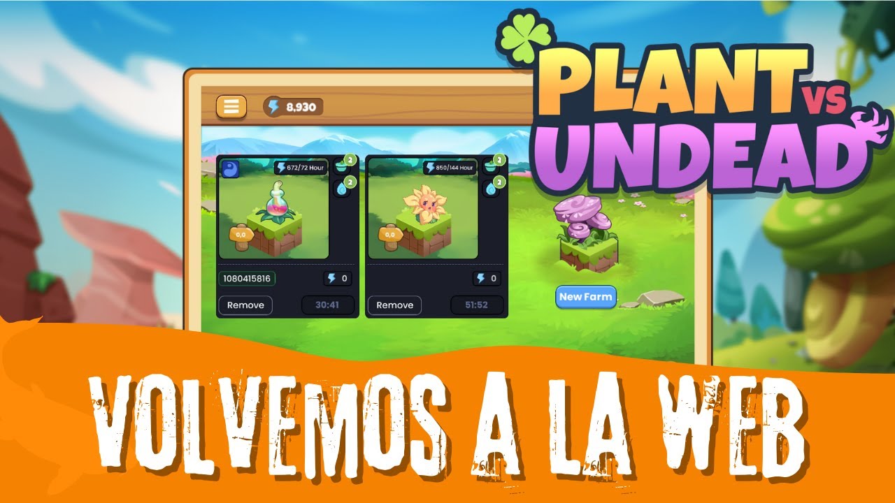 🍀 Plants Vs Undead 🍂 | Gameplay desde la WEB | PVU | Play 2 Earn