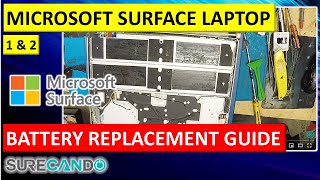 Microsoft Surface Laptop Battery Replacement - Gen 1/2 Repair Process Revealed