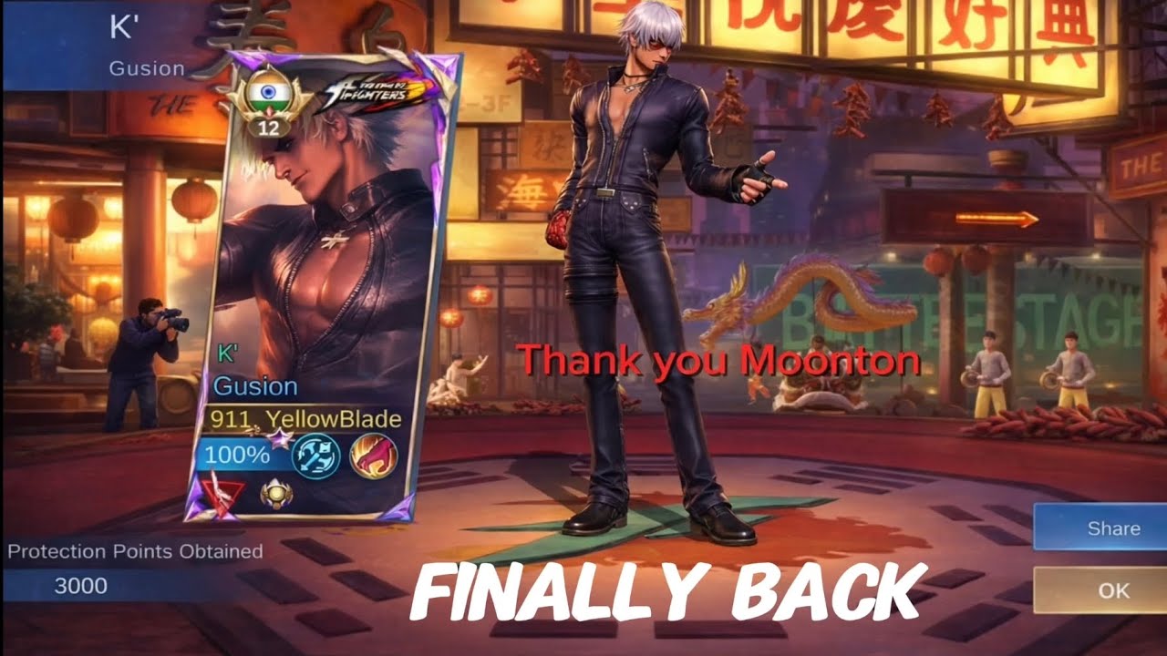Kof Events is finally here get your dream Skin Gusion K#moba5v5 #mlbb#gusionhyper #mobalegends5v5  